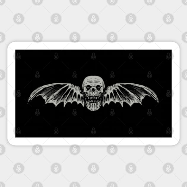 Skull Bat Sticker by DeathAnarchy